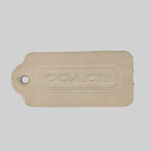 Vintage Coach Off-White Cream Hangtag Replacement for Purse Shoulder Bag